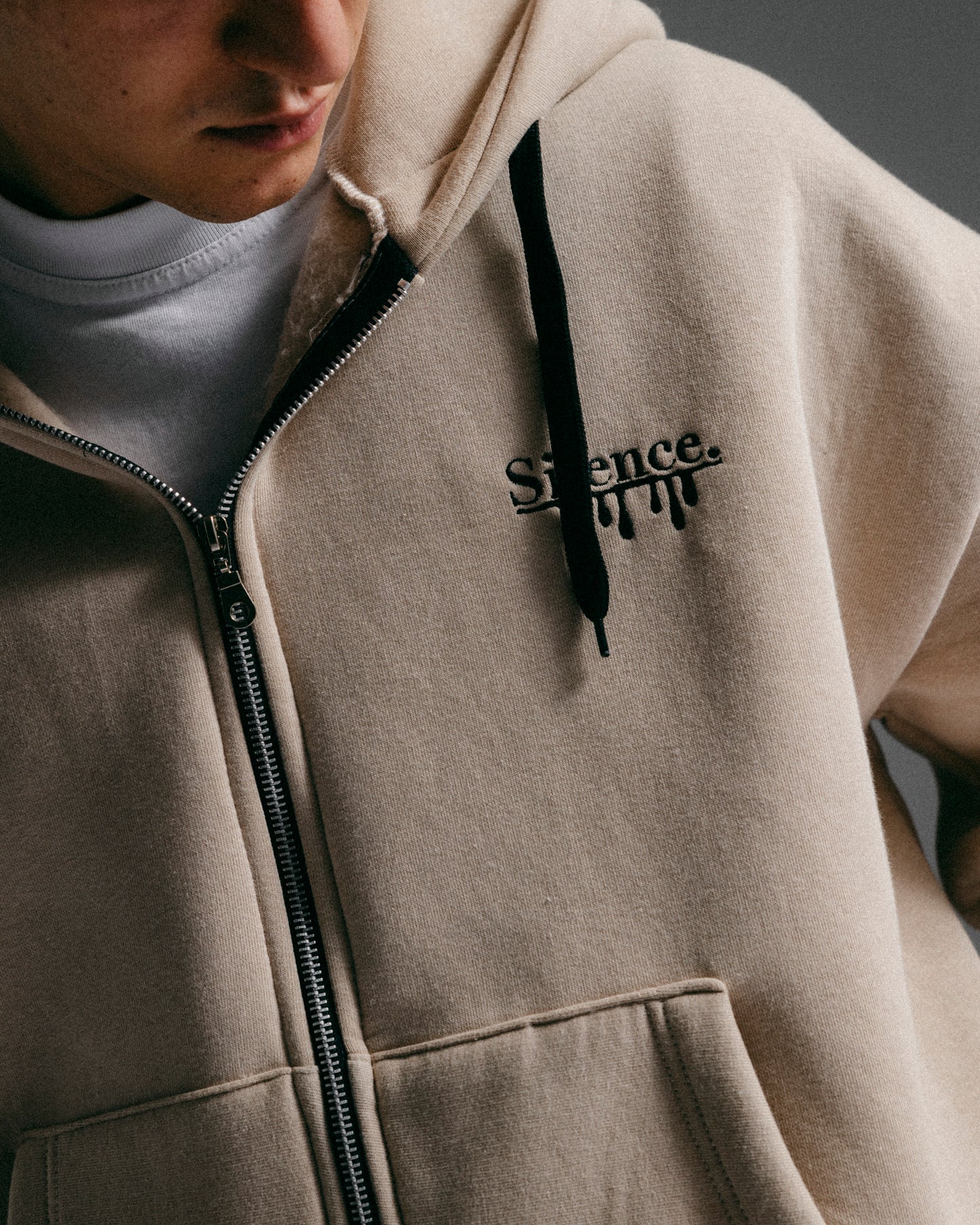 Beige Hoodie