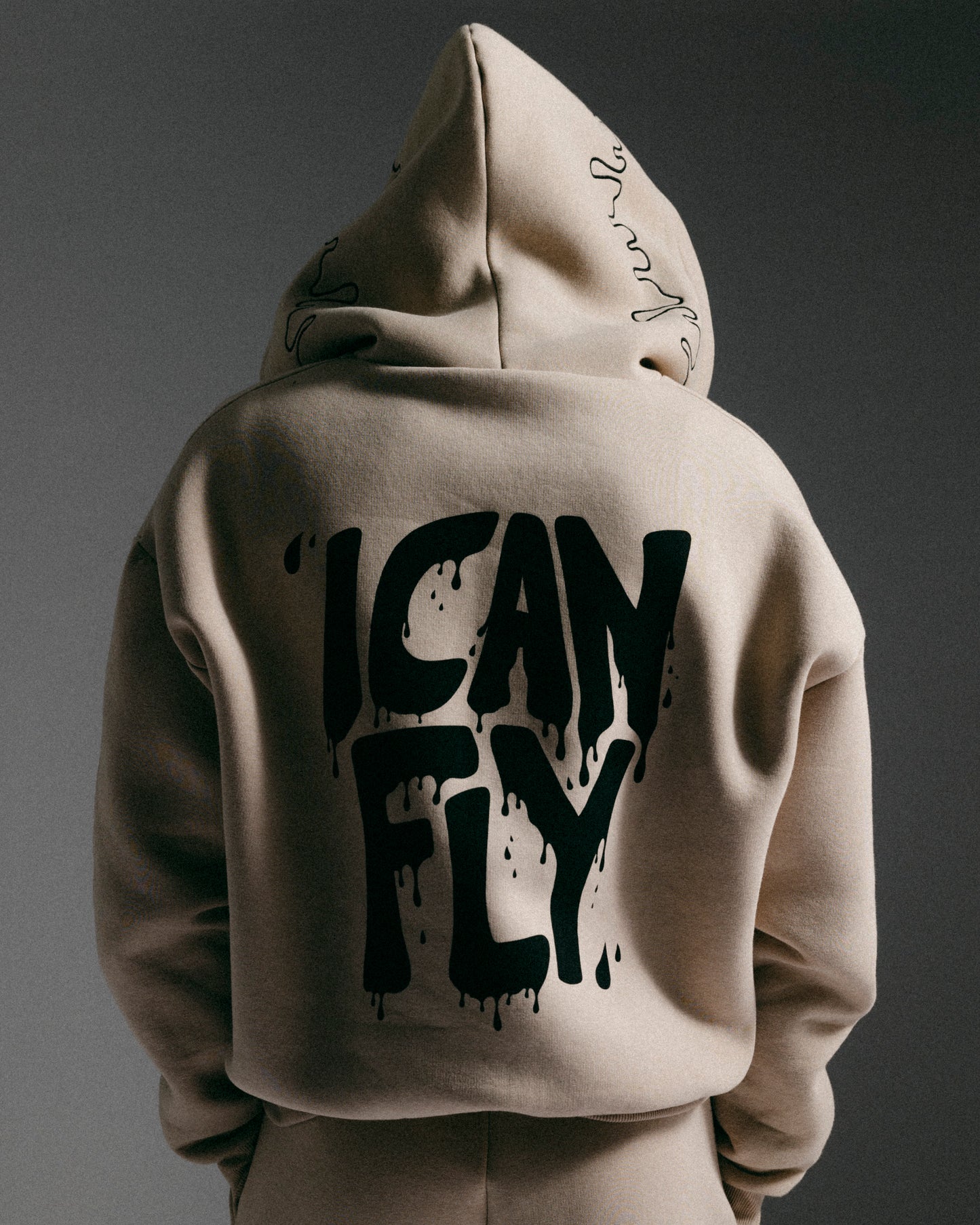 Beige Hoodie