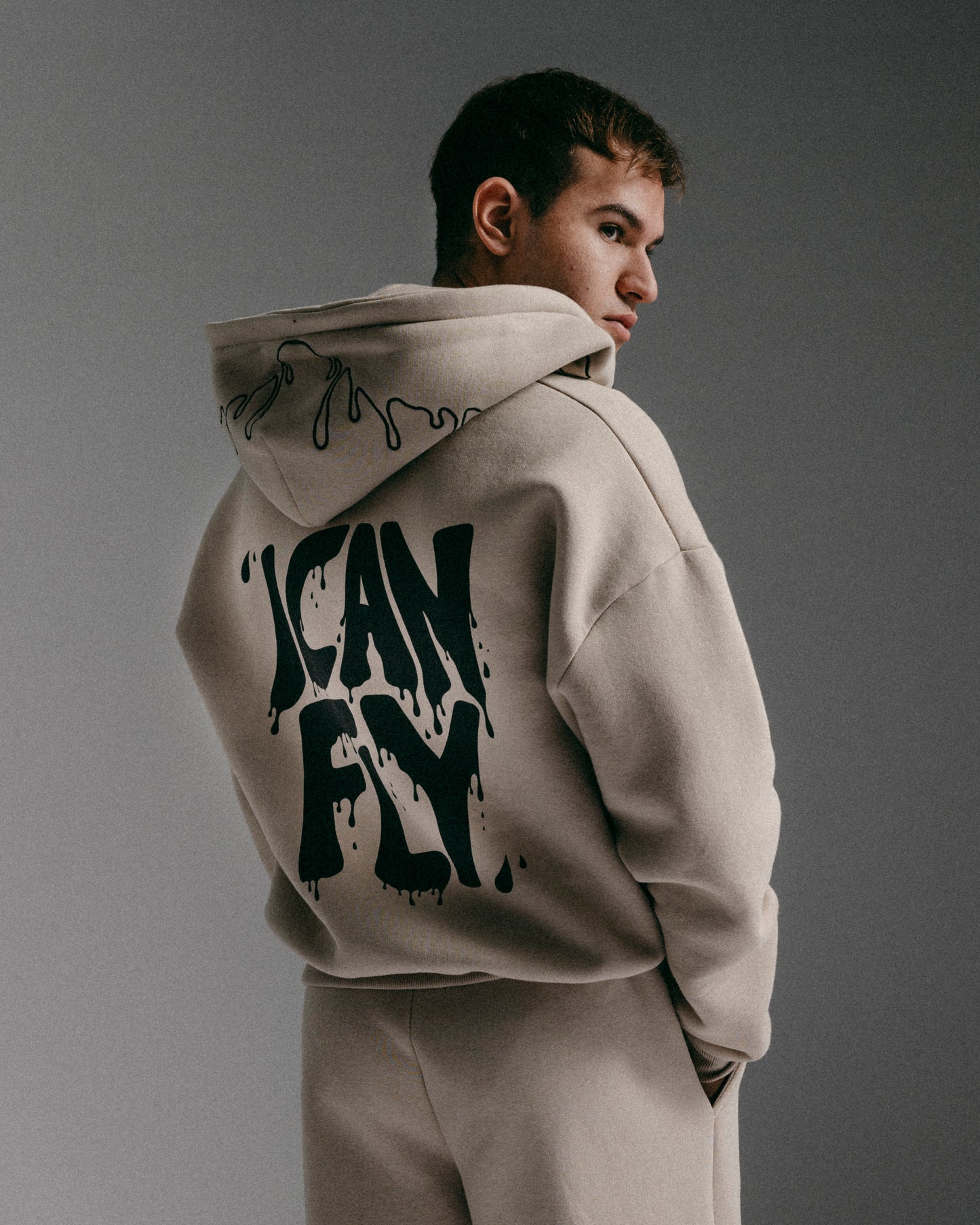 Beige Hoodie