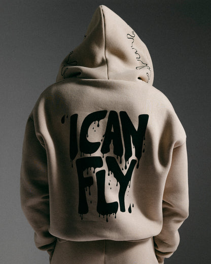 Beige Hoodie